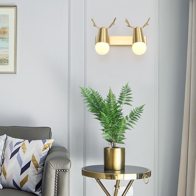 Severská mosadzná nástenná lampa Zrkadlové predné svetlo
