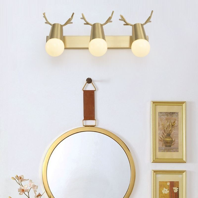 Severská mosadzná nástenná lampa Zrkadlové predné svetlo