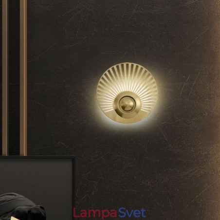 Severská mosadzná nástenná lampa Duté svietidlo okrúhleho tvaru Severská mosadzná nástenná lampa Duté svietidlo okrúhleho tvaru