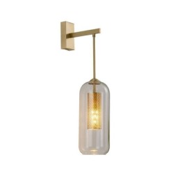 Severská mosadzná nástenná lampa Vnútorné duté cylindrické tienidlo na lampu