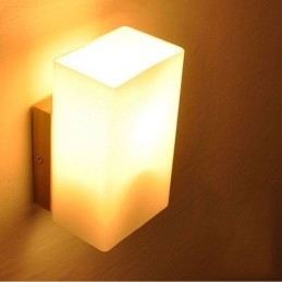 Severská drevená nástenná lampa Sklenené tienidlo svietnikové svietidlo