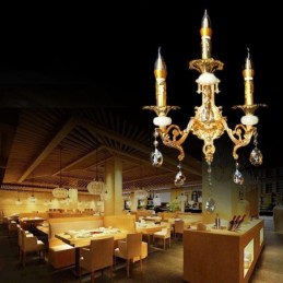Európska nástenná lampa Luxusné nástenné svietidlo Crystal Drop Lamp Nočné osvetlenie
