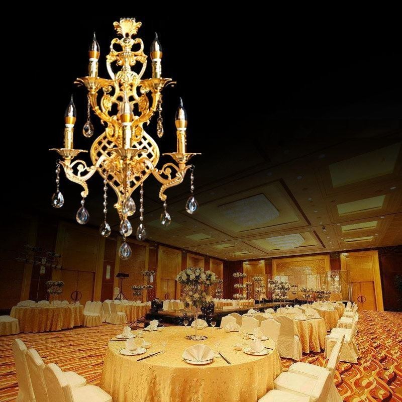 Európska nástenná lampa Luxusné nástenné svietidlo Crystal Drop Lamp Nočné osvetlenie