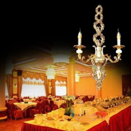 Európska nástenná lampa Luxusné plátkové nástenné svietniky Jade Decoration Lampa Nočné osvetlenie