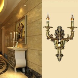 Európska retro nástenná lampa Creative Double Home Lighting Nástenné svietidlo Nočné osvetlenie