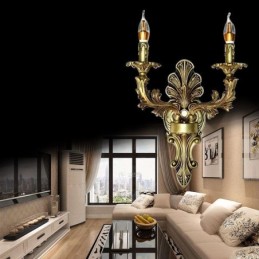 Európska retro nástenná lampa Creative Double Home Lighting Nástenné svietidlo Nočné osvetlenie