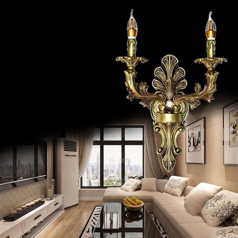 Európska retro nástenná lampa Creative Double Home Lighting Nástenné svietidlo Nočné osvetlenie
