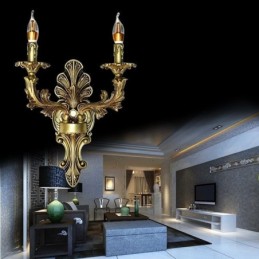 Európska retro nástenná lampa Creative Double Home Lighting Nástenné svietidlo Nočné osvetlenie
