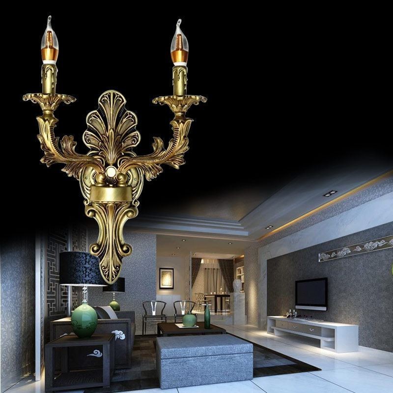 Európska retro nástenná lampa Creative Double Home Lighting Nástenné svietidlo Nočné osvetlenie