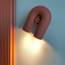 Nástenné svietidlo v tvare U Minimalistické kreatívne nástenné svietidlo 90 otočné tienidlo