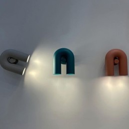 Nástenné svietidlo v tvare U Minimalistické kreatívne nástenné svietidlo 90 otočné tienidlo