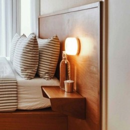 Nástenné svietidlo Moderné minimalistické akrylové jednohlavé okrúhle kované malé nástenné svietidlo