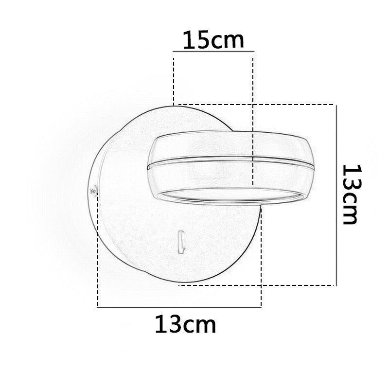 Otočné nástenné svietidlo Moderné minimalistické nástenné svietidlo