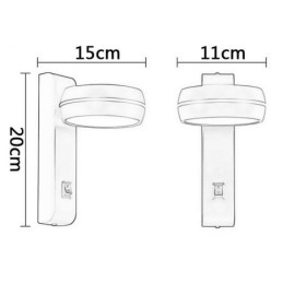 Otočná nástenná lampa Moderné minimalistické nástenné svietidlo