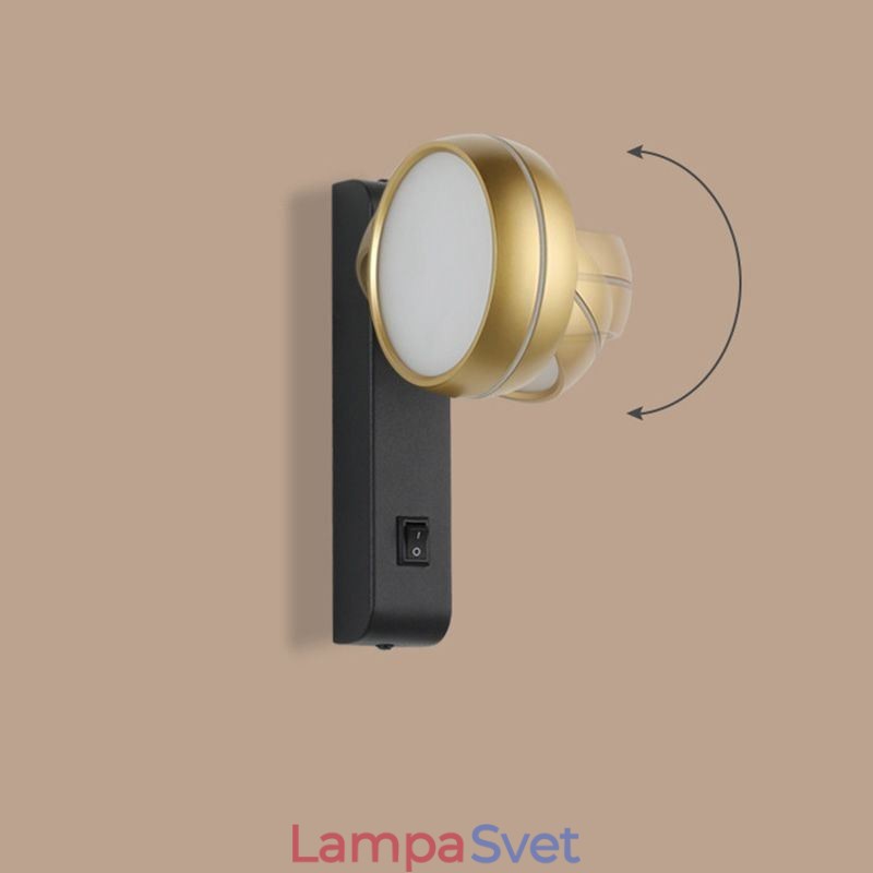 Otočná nástenná lampa Moderné minimalistické nástenné svietidlo