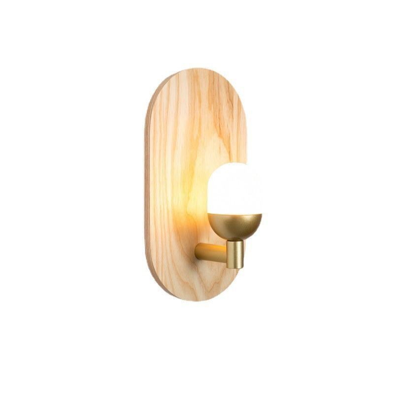 Dekorácia Nástenná drevená lampa Svetlá do vstupnej uličky Nordic Nočné nástenné svietidlo