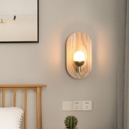 Dekorácia Nástenná drevená lampa Svetlá do vstupnej uličky Nordic Nočné nástenné svietidlo