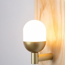 Dekorácia Nástenná drevená lampa Svetlá do vstupnej uličky Nordic Nočné nástenné svietidlo