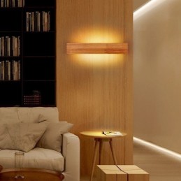 Nástenné drevené nástenné lampy v japonskom štýle Lampa do kúpeľne Domáce nástenné svietidlo