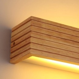 Nástenné drevené nástenné lampy v japonskom štýle Lampa do kúpeľne Domáce nástenné svietidlo