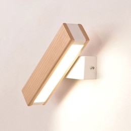 Európa Nástenná lampa z masívneho dreva Nočné nástenné osvetlenie Moderné lampy Simplicity