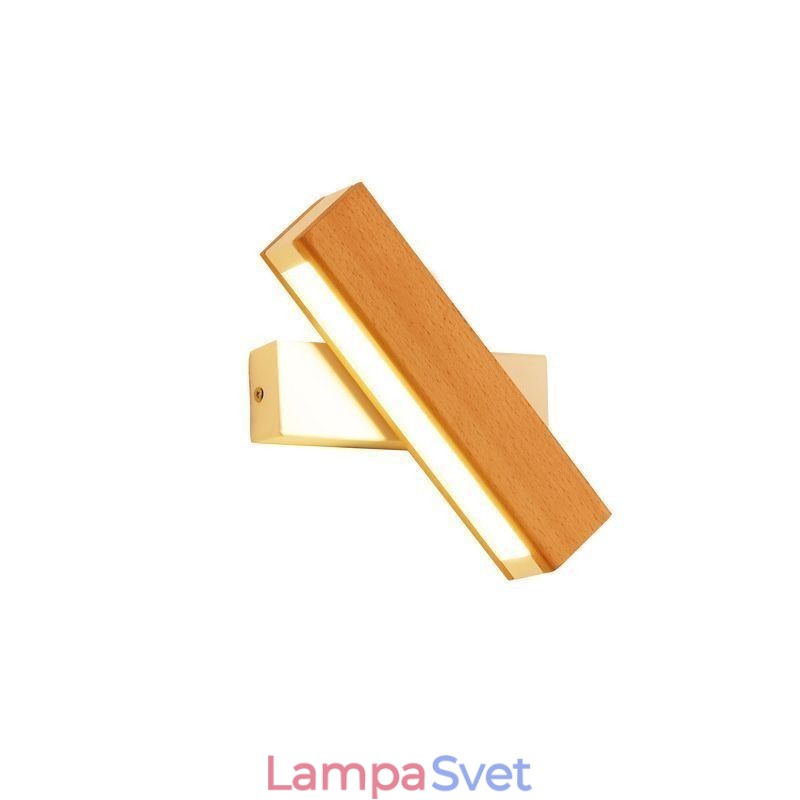 Európa Nástenná lampa z masívneho dreva Nočné nástenné osvetlenie Moderné lampy Simplicity