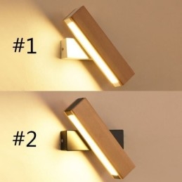 Európa Nástenná lampa z masívneho dreva Nočné nástenné osvetlenie Moderné lampy Simplicity
