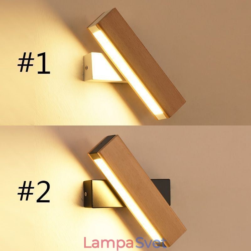 Európa Nástenná lampa z masívneho dreva Nočné nástenné osvetlenie Moderné lampy Simplicity