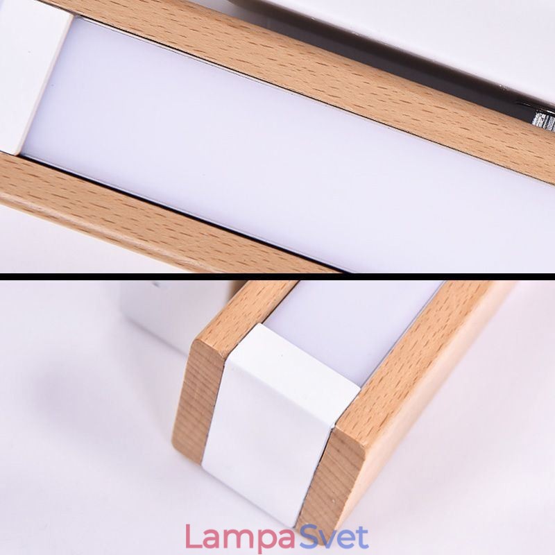 Európa Nástenná lampa z masívneho dreva Nočné nástenné osvetlenie Moderné lampy Simplicity