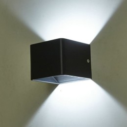 Nástenné svietidlo hliníkové balkónové prisadené kockové verandové svetlo