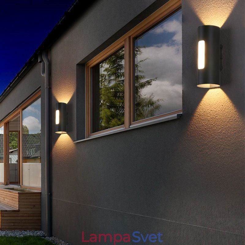 Vodotesná nástenná hliníková nástenná lampa Courtyard