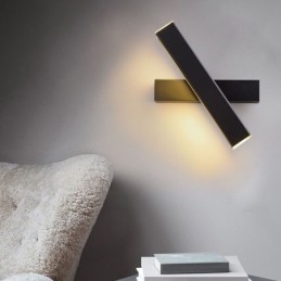 Nástenná lampa otočná nočná lampa hliník