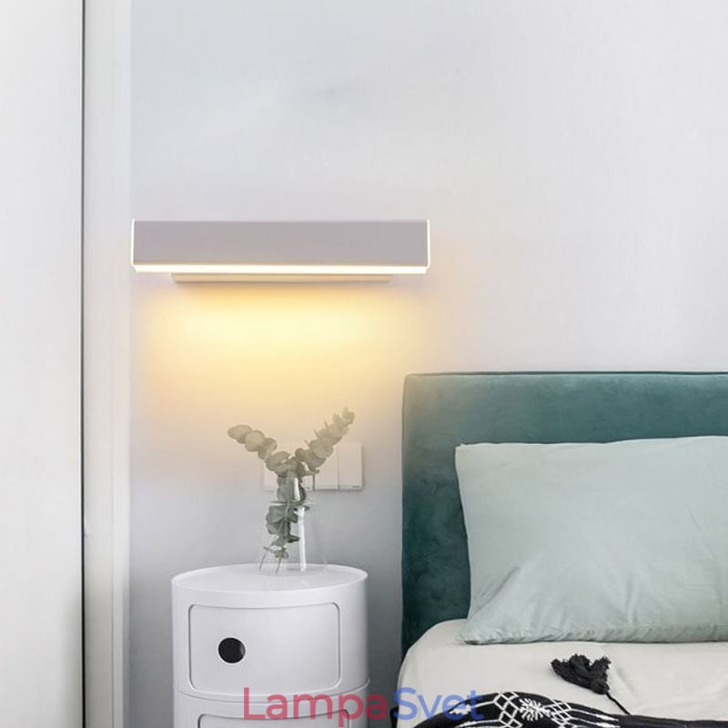 Nástenná lampa otočná nočná lampa hliník