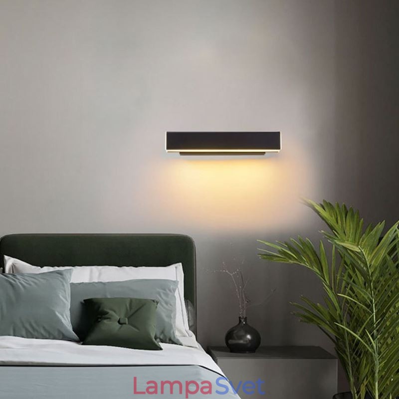 Nástenná lampa otočná nočná lampa hliník