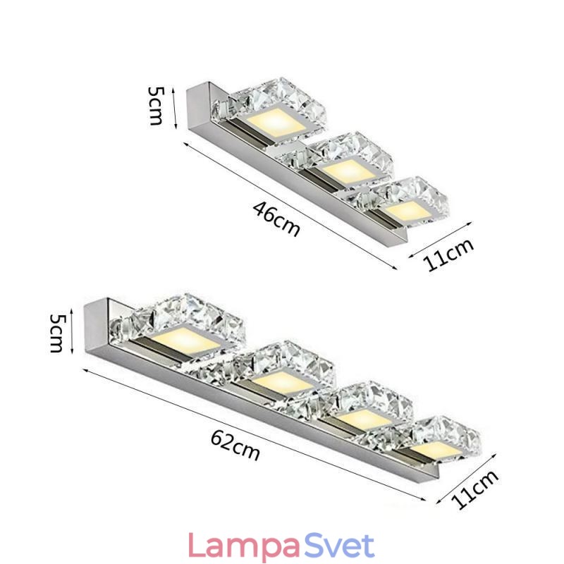 Nástenné svetlo Kúpeľňové zrkadlo Umývadlo Nástenná lampa z nehrdzavejúcej ocele