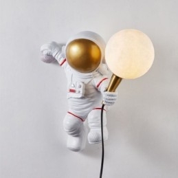 Moderné nástenné nástenné nástenné svietidlo Creative Astronaut zo živice pre deti