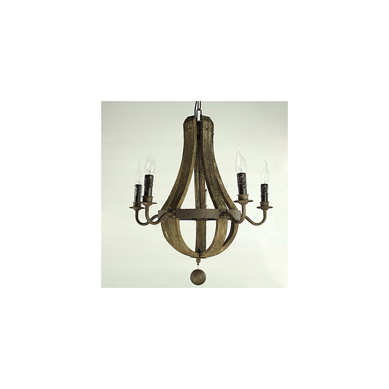 Luster 5 svetiel Vintage Retro Country Living Dining Metal