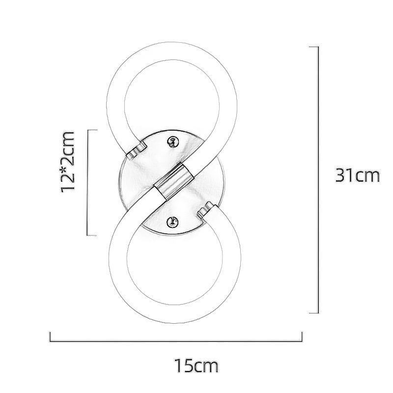 Číslo Svetlá arabská číslica 8 lámp
