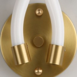 Moderné nástenné svietidlo Kreativita Nástenná lampa Medený Ovčí roh 2 svetlá