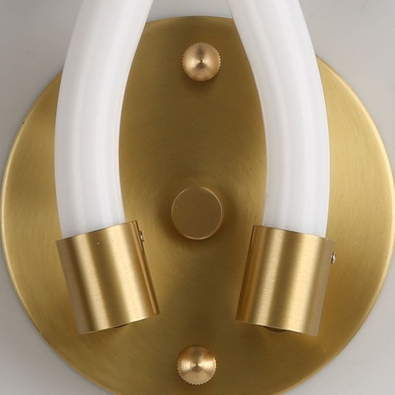 Moderné nástenné svietidlo Kreativita Nástenná lampa Medený Ovčí roh 2 svetlá
