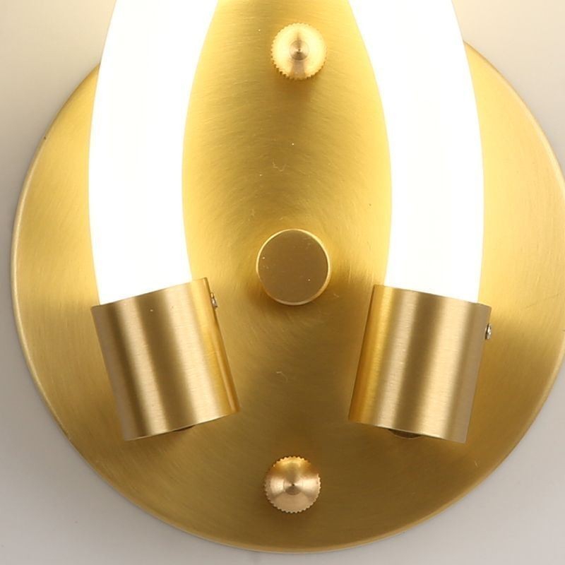 Moderné nástenné svietidlo Kreativita Nástenná lampa Medený Ovčí roh 2 svetlá