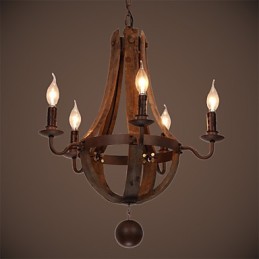 Luster 5 svetiel Vintage Retro Country Living Dining Metal