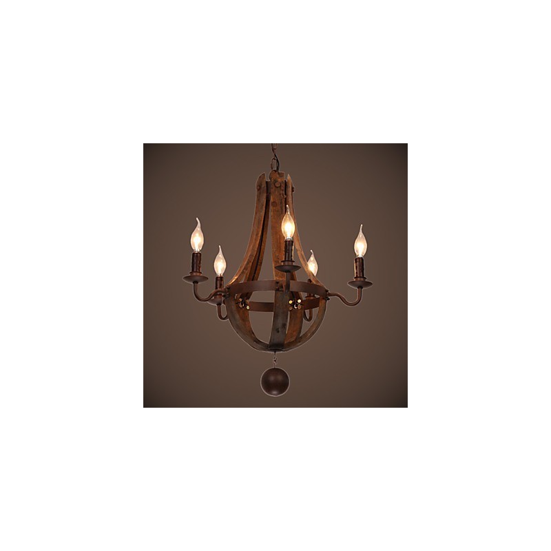 Luster 5 svetiel Vintage Retro Country Living Dining Metal