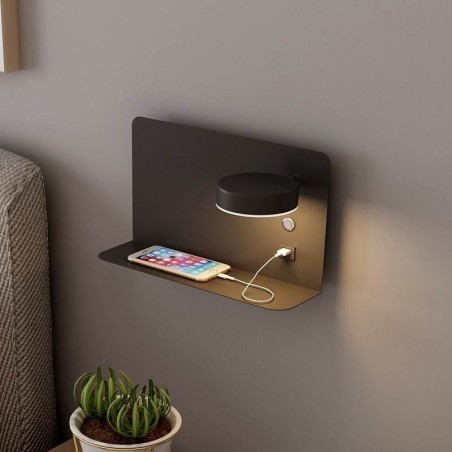 Nástenné svietidlo otočné nástenné svietidlo s USB nabíjacím portom Nástenné svietidlo otočné nástenné svietidlo s USB nabíjacím portom