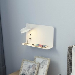 Nástenné svietidlo otočné nástenné svietidlo s USB nabíjacím portom