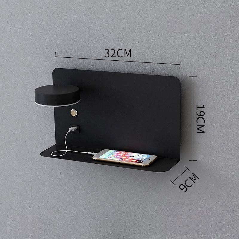 Nástenné svietidlo otočné nástenné svietidlo s USB nabíjacím portom