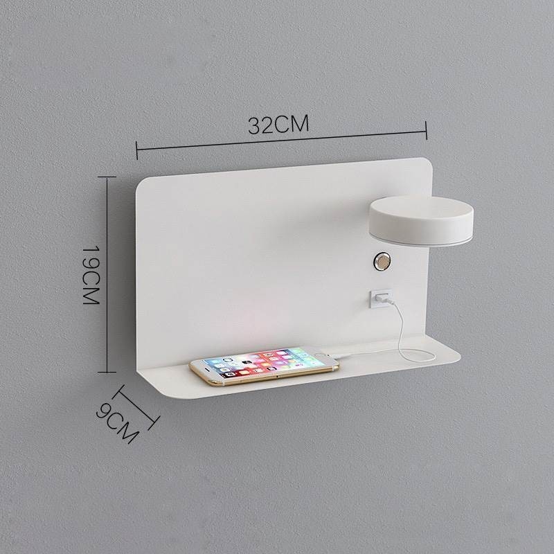 Nástenné svietidlo otočné nástenné svietidlo s USB nabíjacím portom