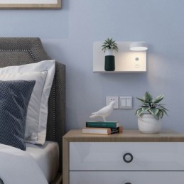 Nástenné svietidlo otočné nástenné svietidlo s USB nabíjacím portom