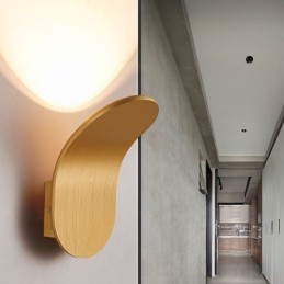 Minimalistické hliníkové nástenné svietidlo