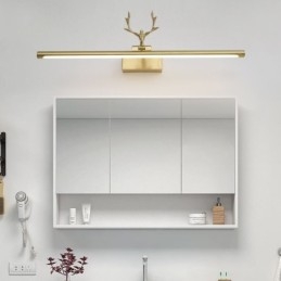 Severská mosadzná nástenná lampa Zrkadlové predné svetlo